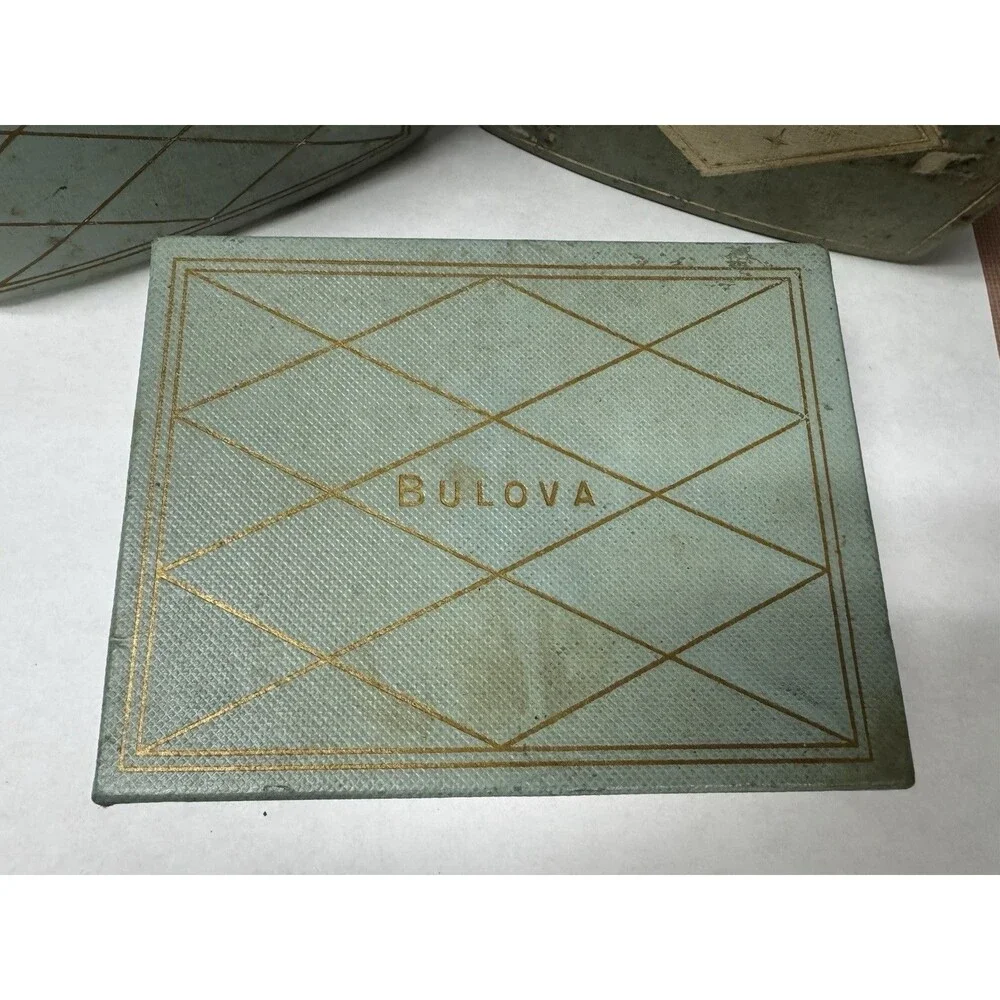 Lot of 3 Vintage Bulova Watch Boxes Empty Boxes